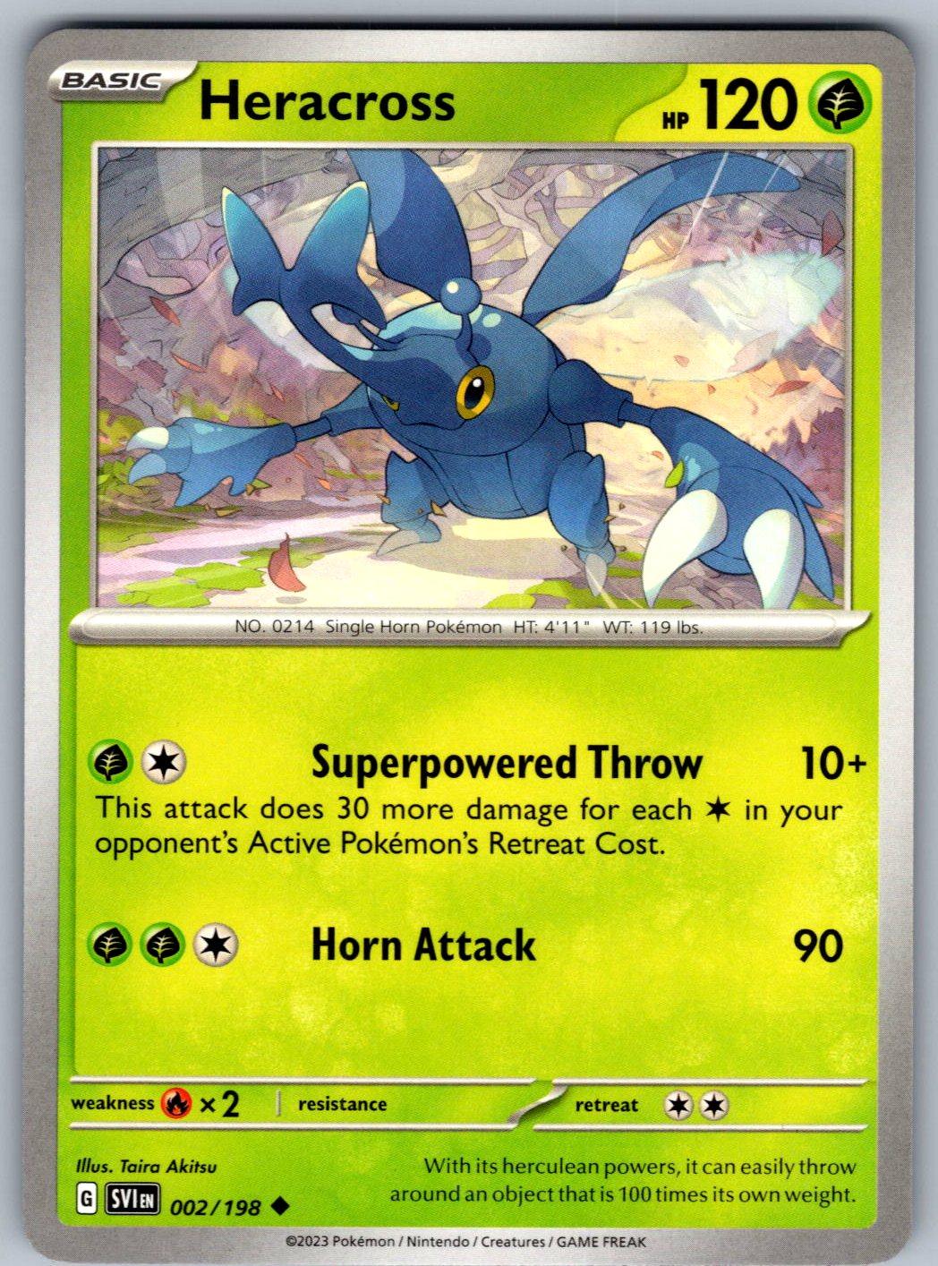 Heracross 002/198 Scarlet & Violet Pokemon