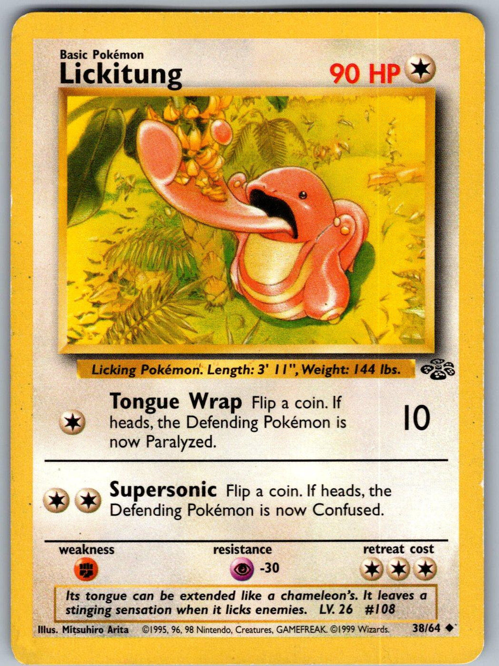 Lickitung 38/64 Jungle Pokemon Unlimited