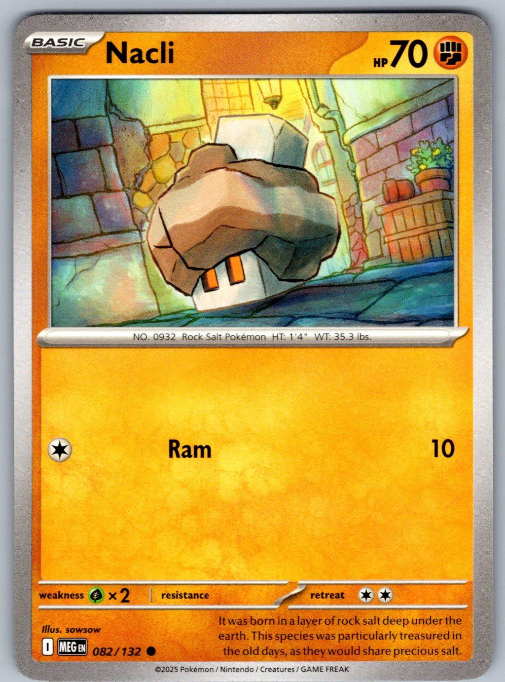 Nacli 082/132 Mega Evolution Pokemon