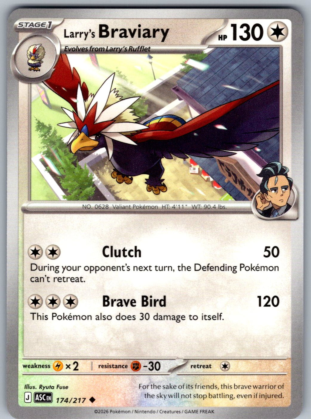 Larry's Braviary 174/217 Ascended Heroes Pokemon