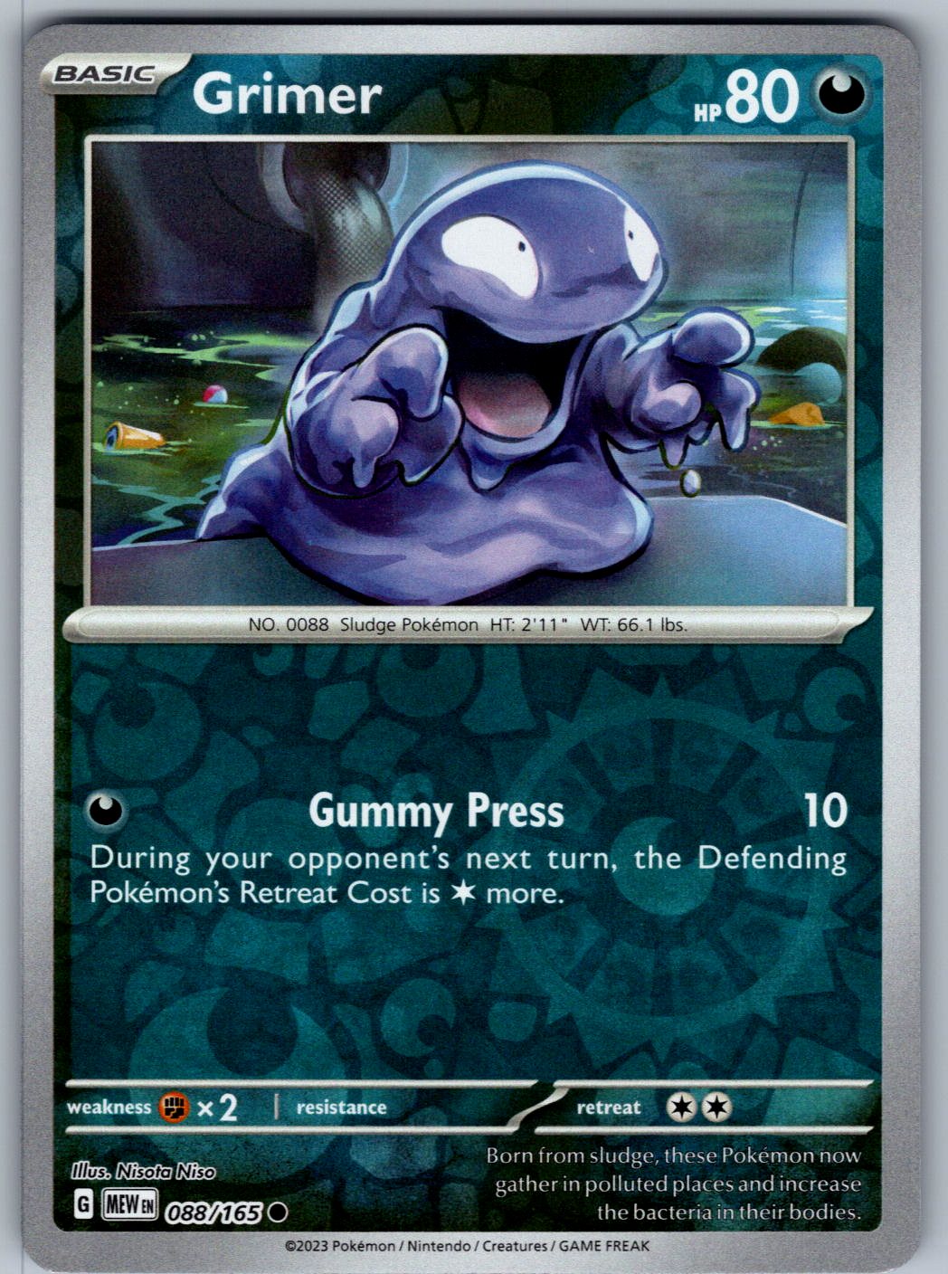 Grimer 088/165 151 Pokemon