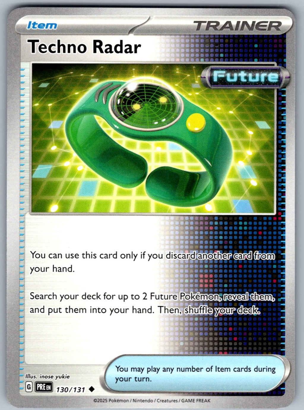 Techno Radar 130/131 Prismatic Evolutions Pokemon