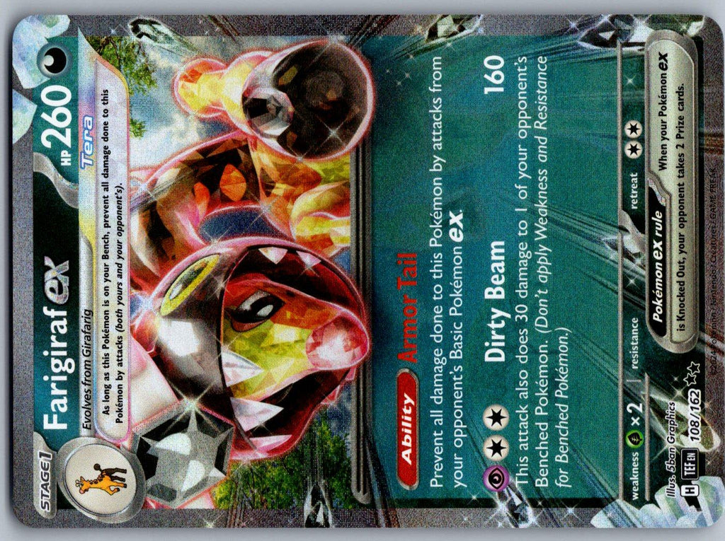 Farigiraf ex 108/162 Temporal Forces Pokemon Holo