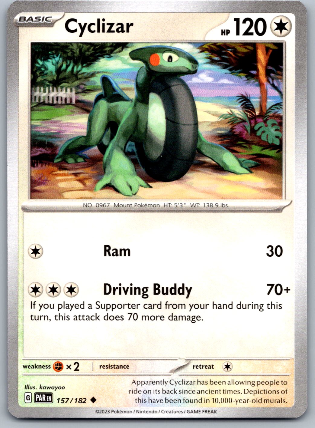 Cyclizar 157/182 Paradox Rift Pokemon
