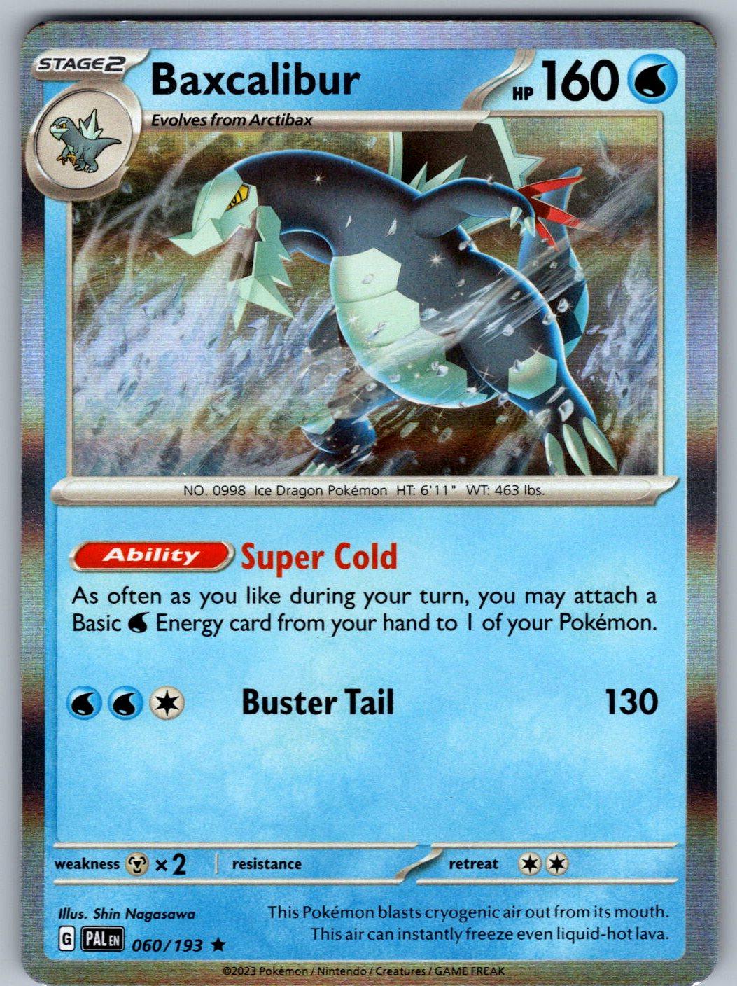 Baxcalibur 060/193 Paldea Evolved Pokemon Holo