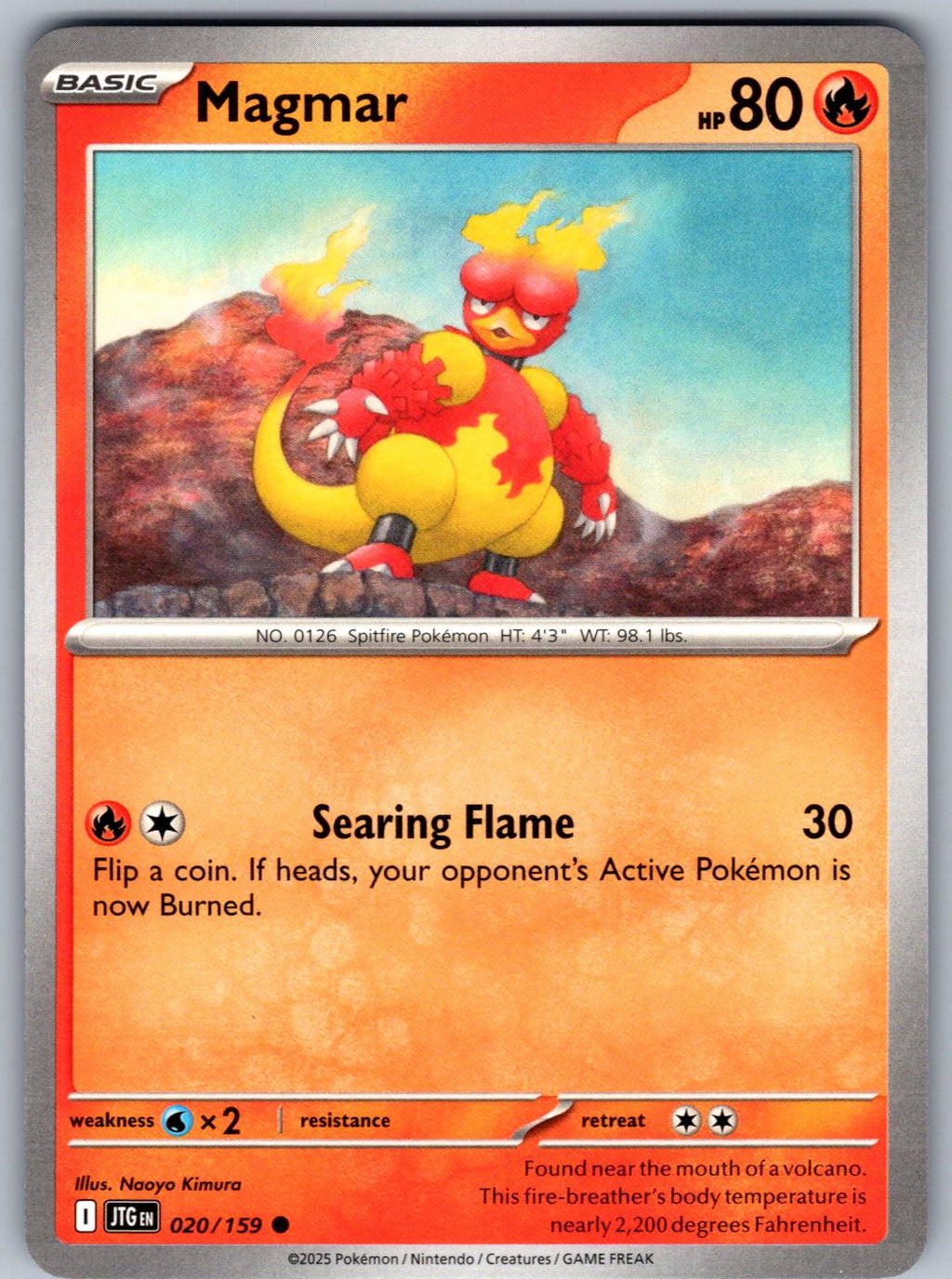 Magmar 020/159 Journey Together Pokemon