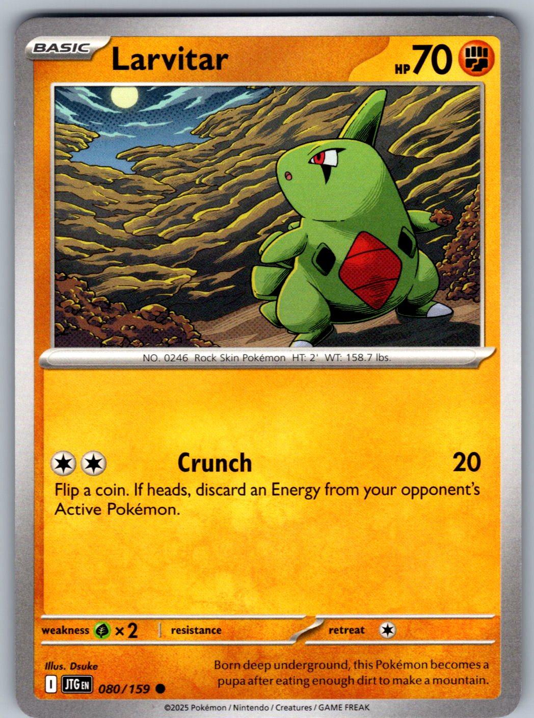 Larvitar 080/159 Journey Together Pokemon