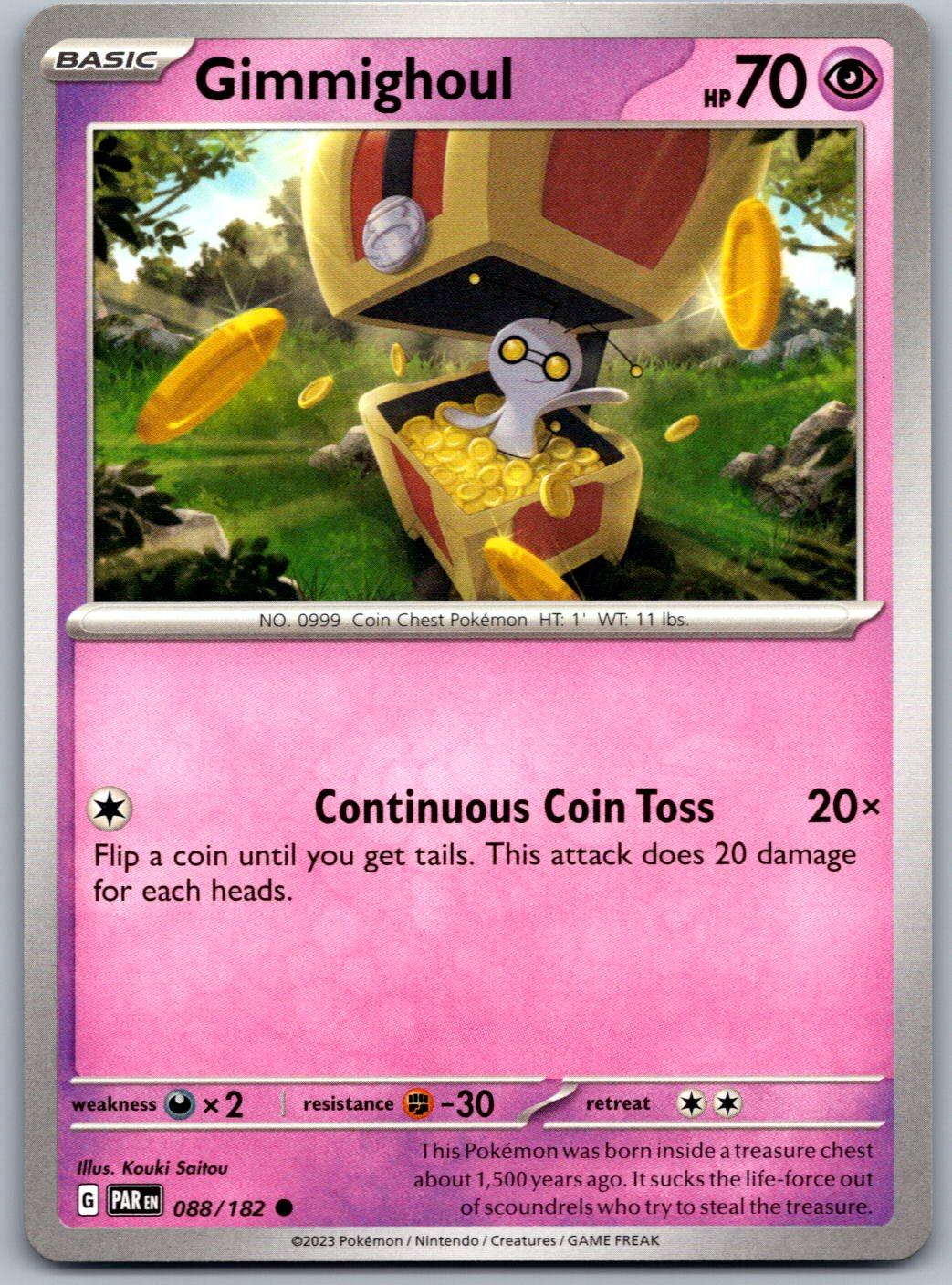 Gimmighoul 088/182 Paradox Rift Pokemon
