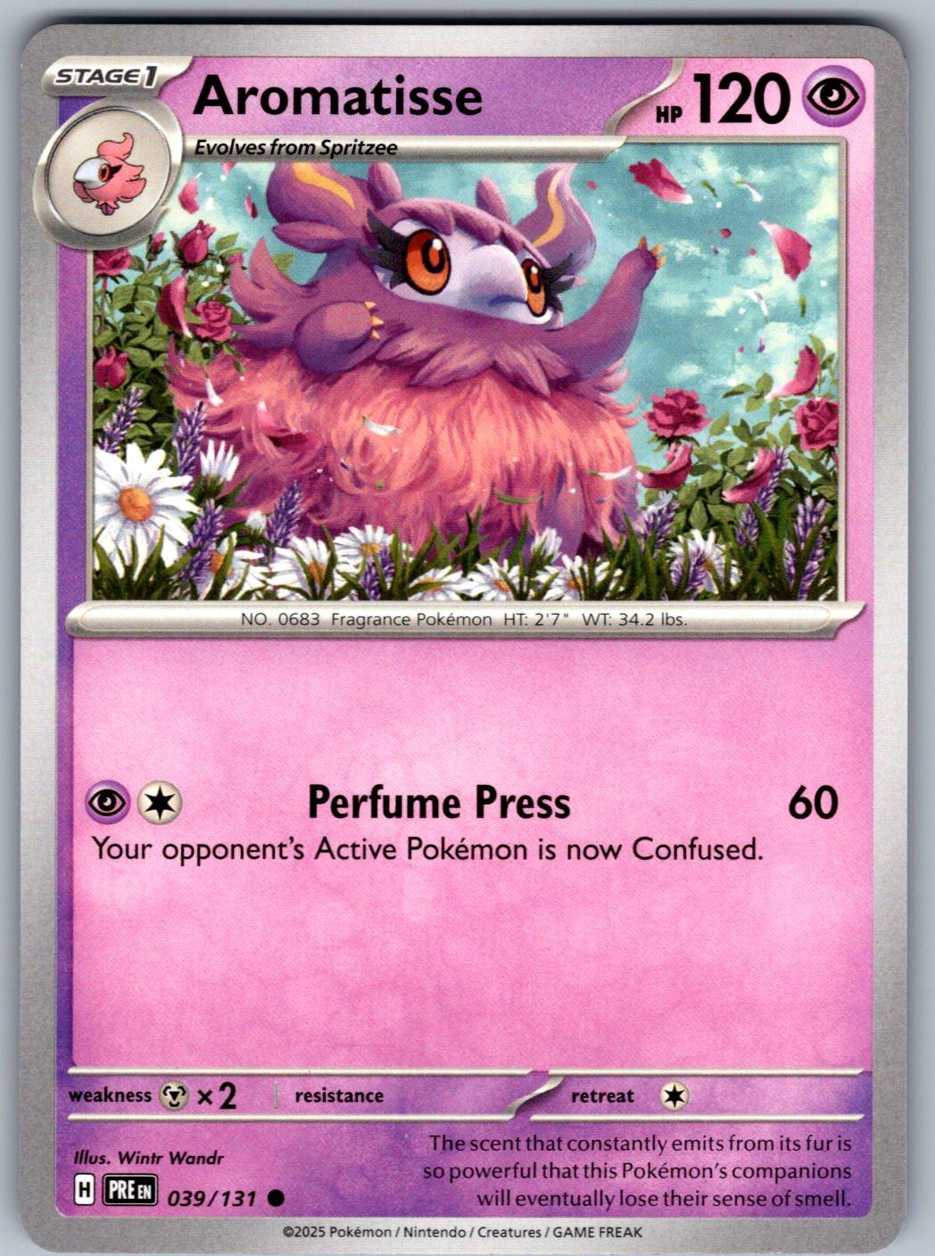 Aromatisse 039/131 Prismatic Evolutions Pokemon