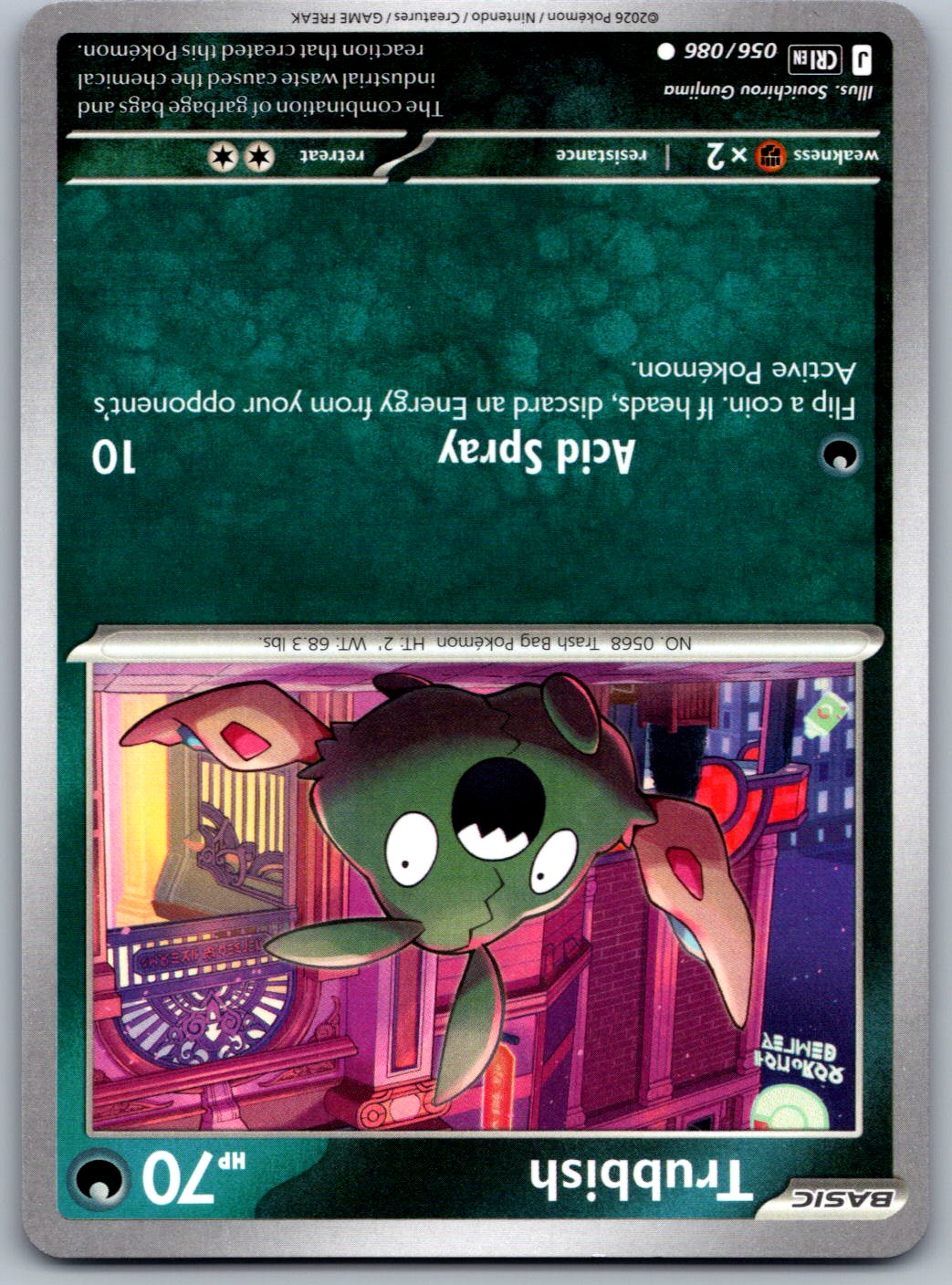 Trubbish 056/086 Chaos Rising Pokemon