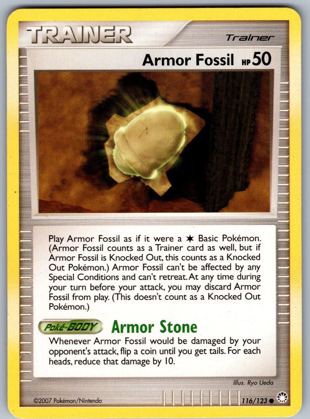 Armor Fossil 116/123 Mysterious Treasures Pokemon