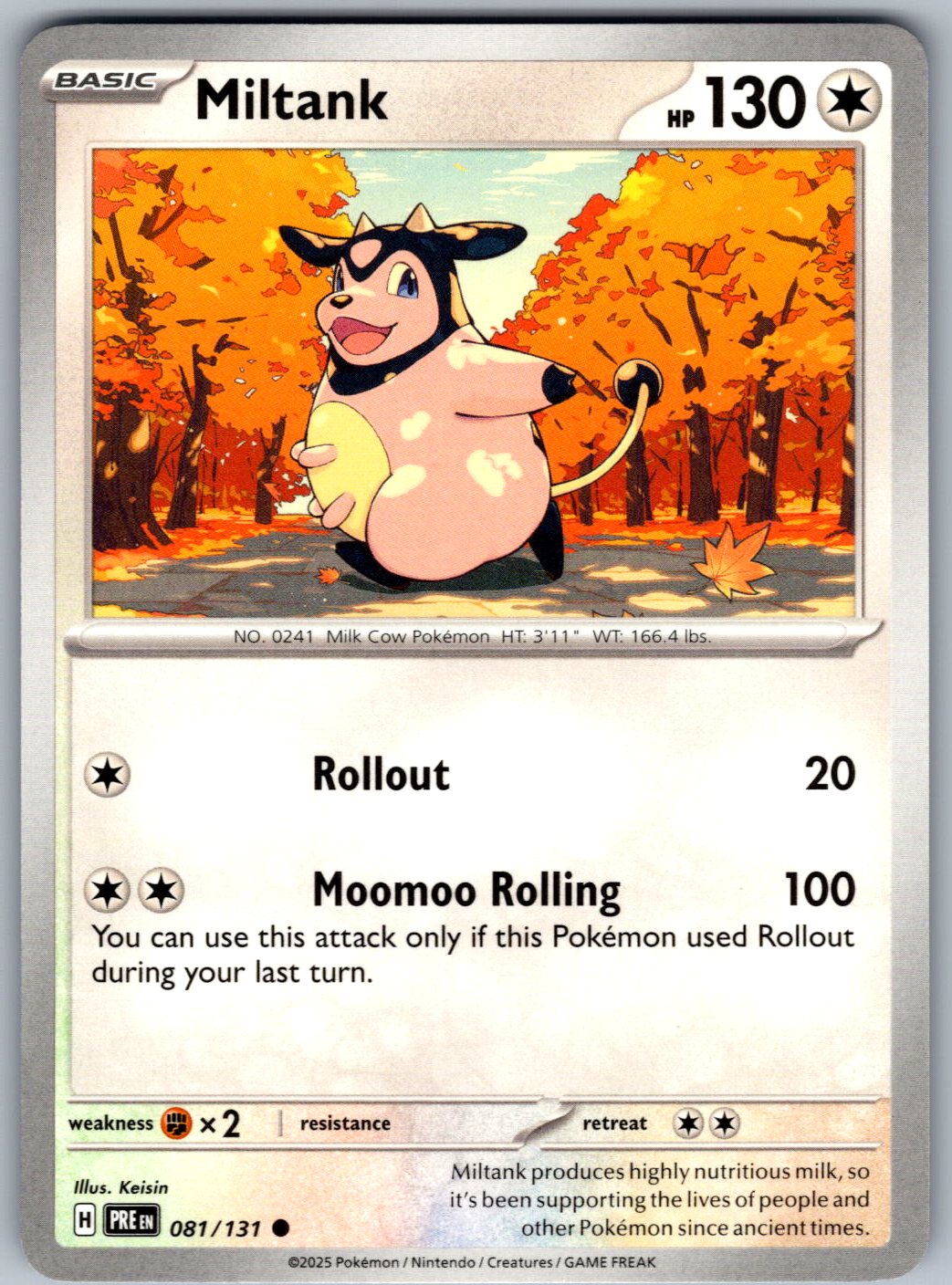 Miltank 081/131 Prismatic Evolutions Pokemon