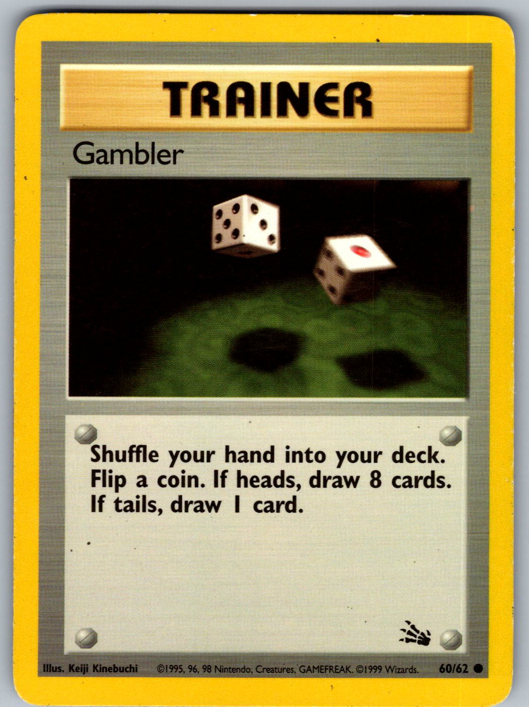 Gambler 60/62 Fossil Pokemon Unlimited