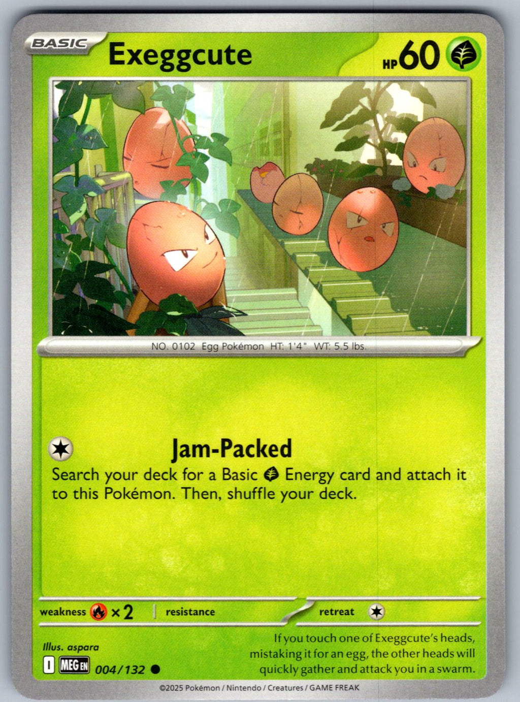 Exeggcute 004/132 Mega Evolution Pokemon