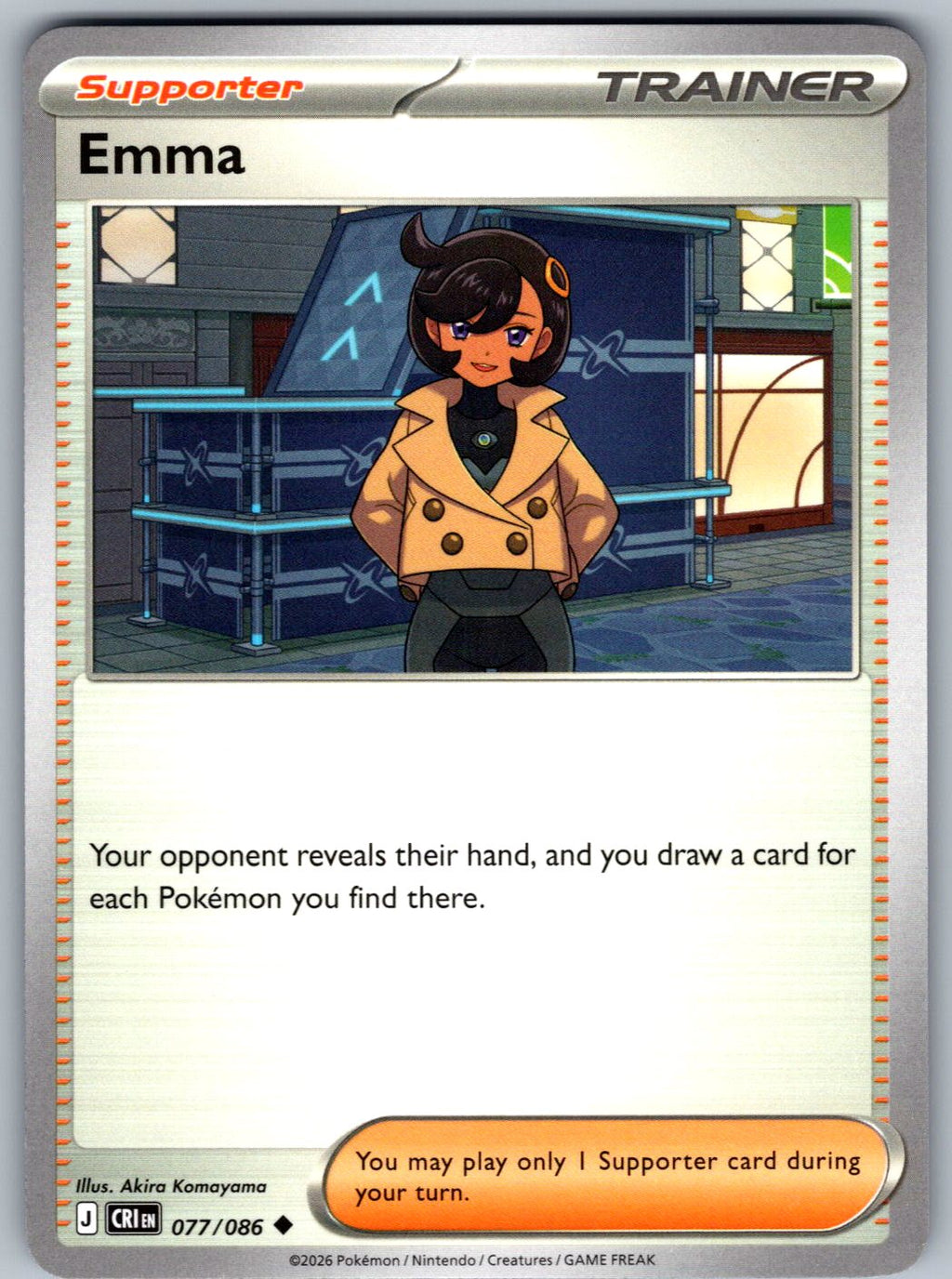 Emma 077/086 Chaos Rising Pokemon