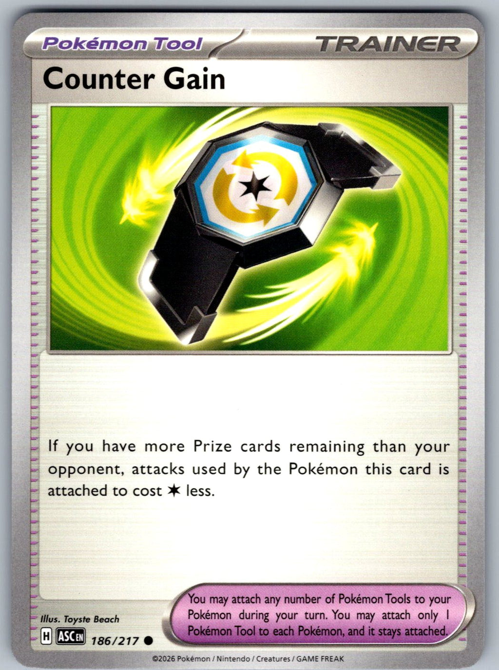 Counter Gain 186/217 Ascended Heroes Pokemon