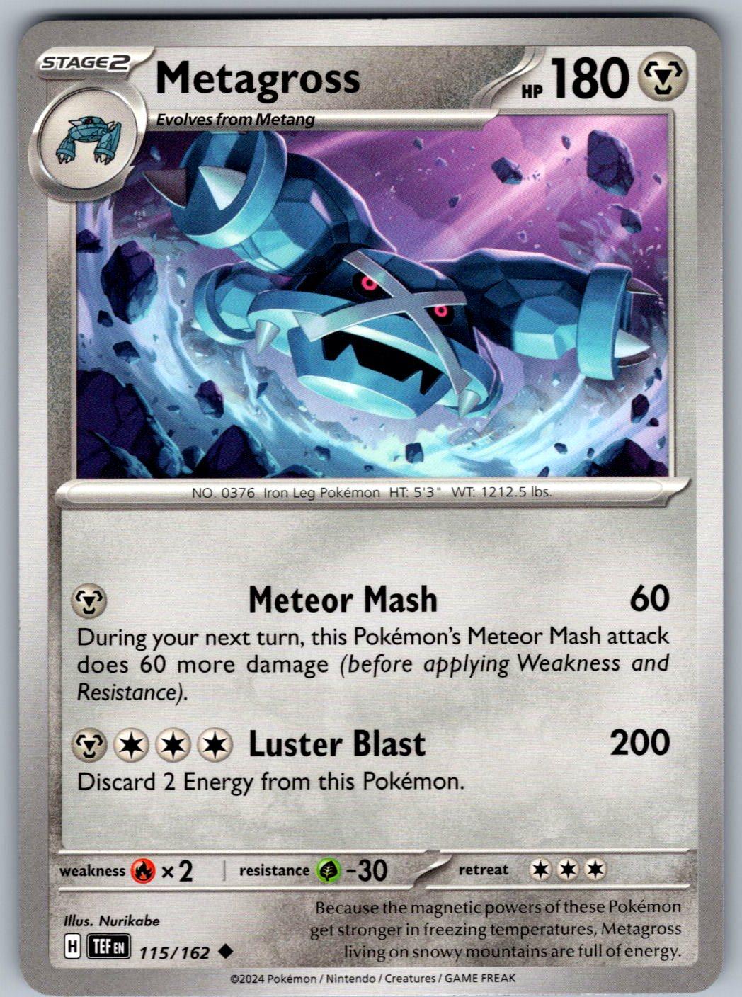 Metagross 115/162 Temporal Forces Pokemon