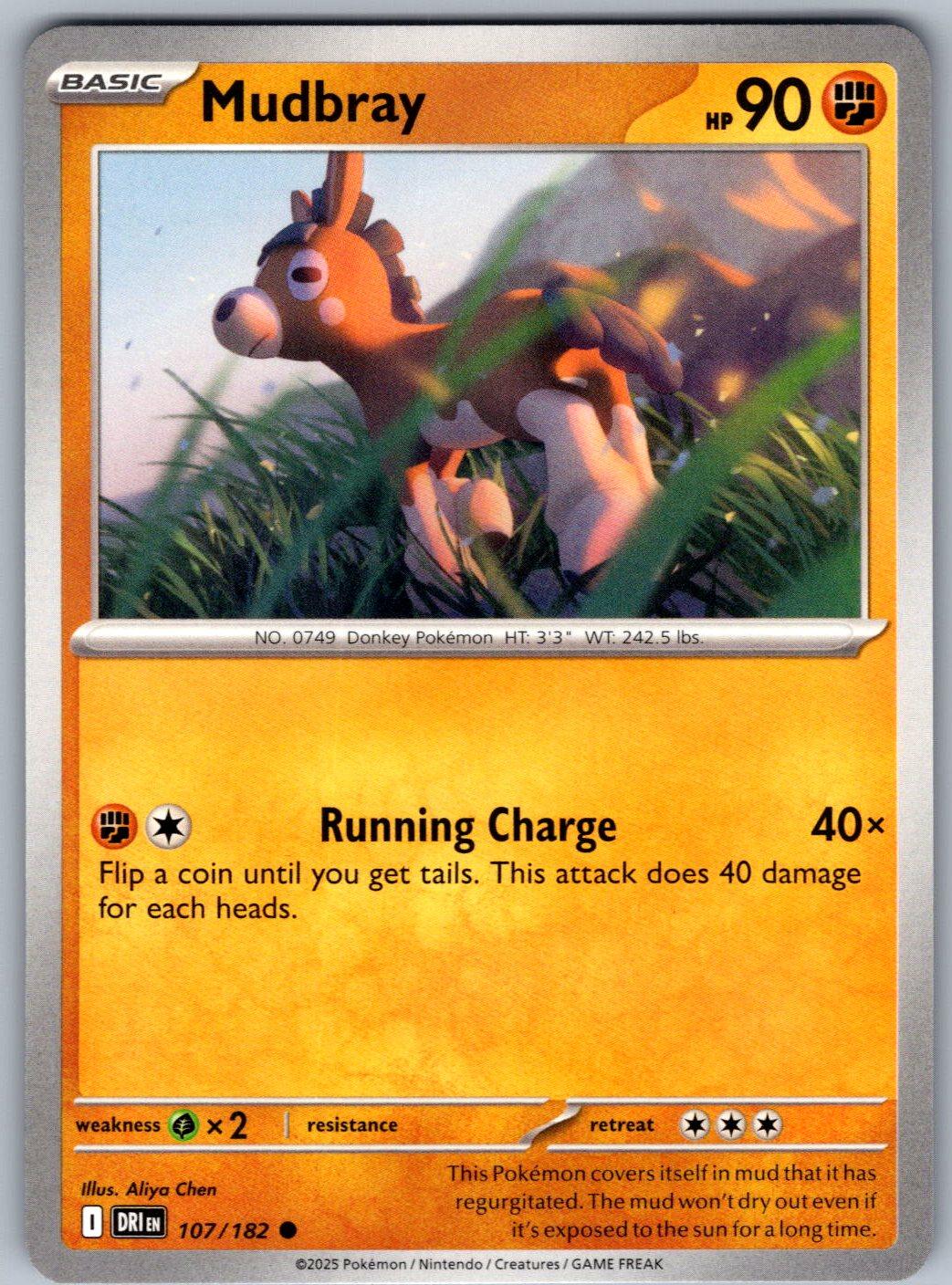 Mudbray 107/182 Destined Rivals Pokemon