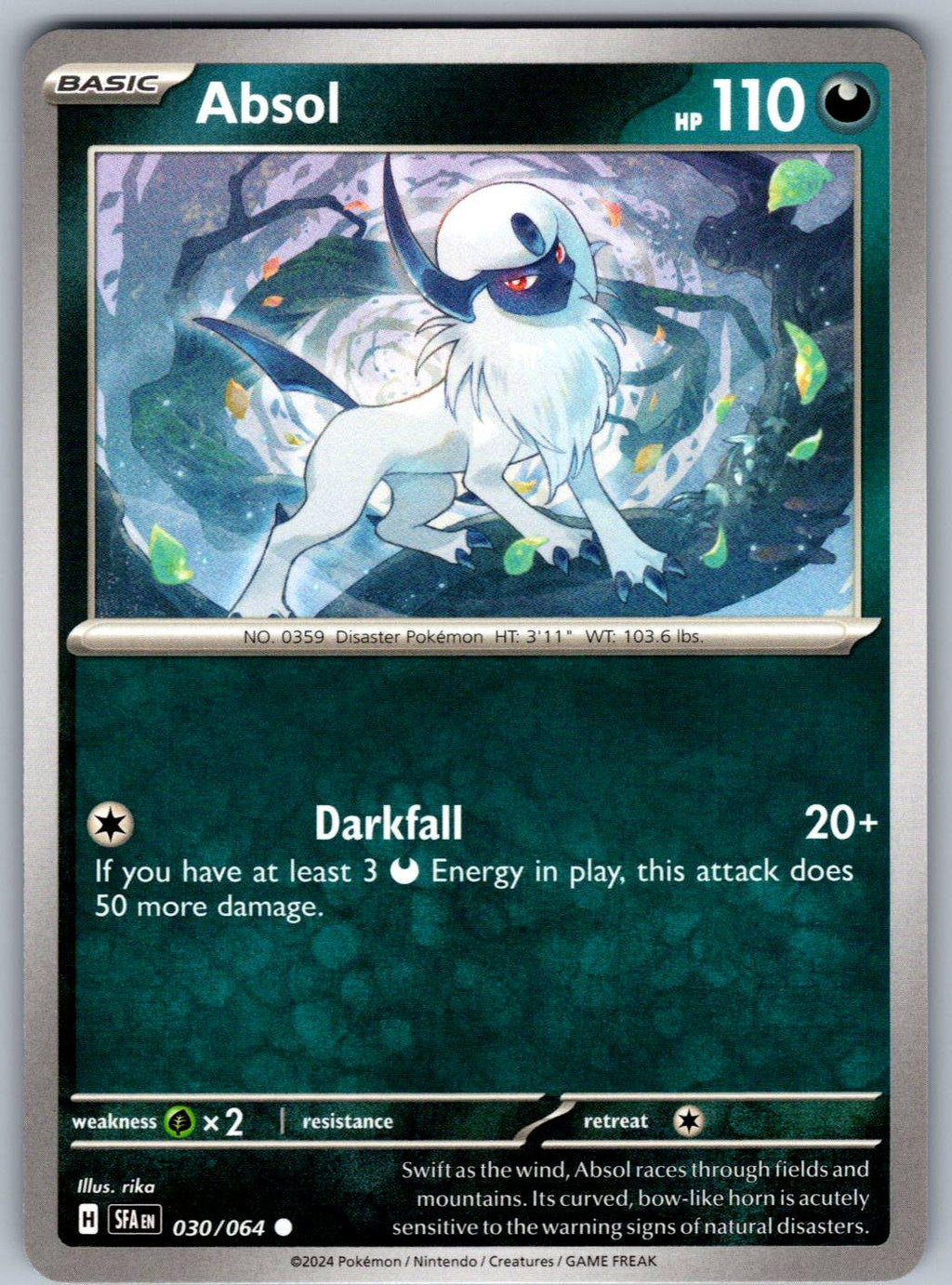 Absol 030/064 Shrouded Fable Pokemon