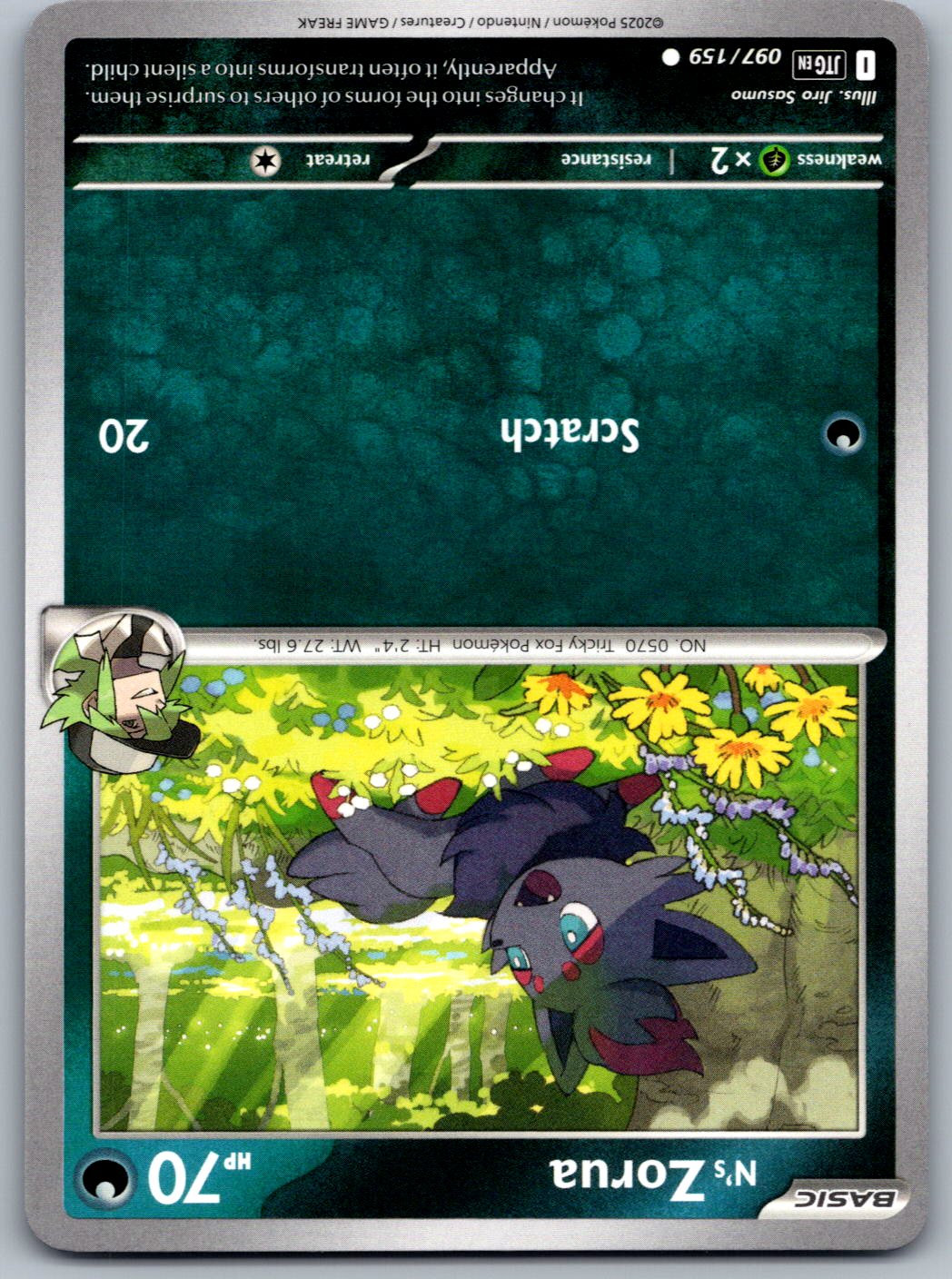 N's Zorua 097/159 Journey Together Pokemon