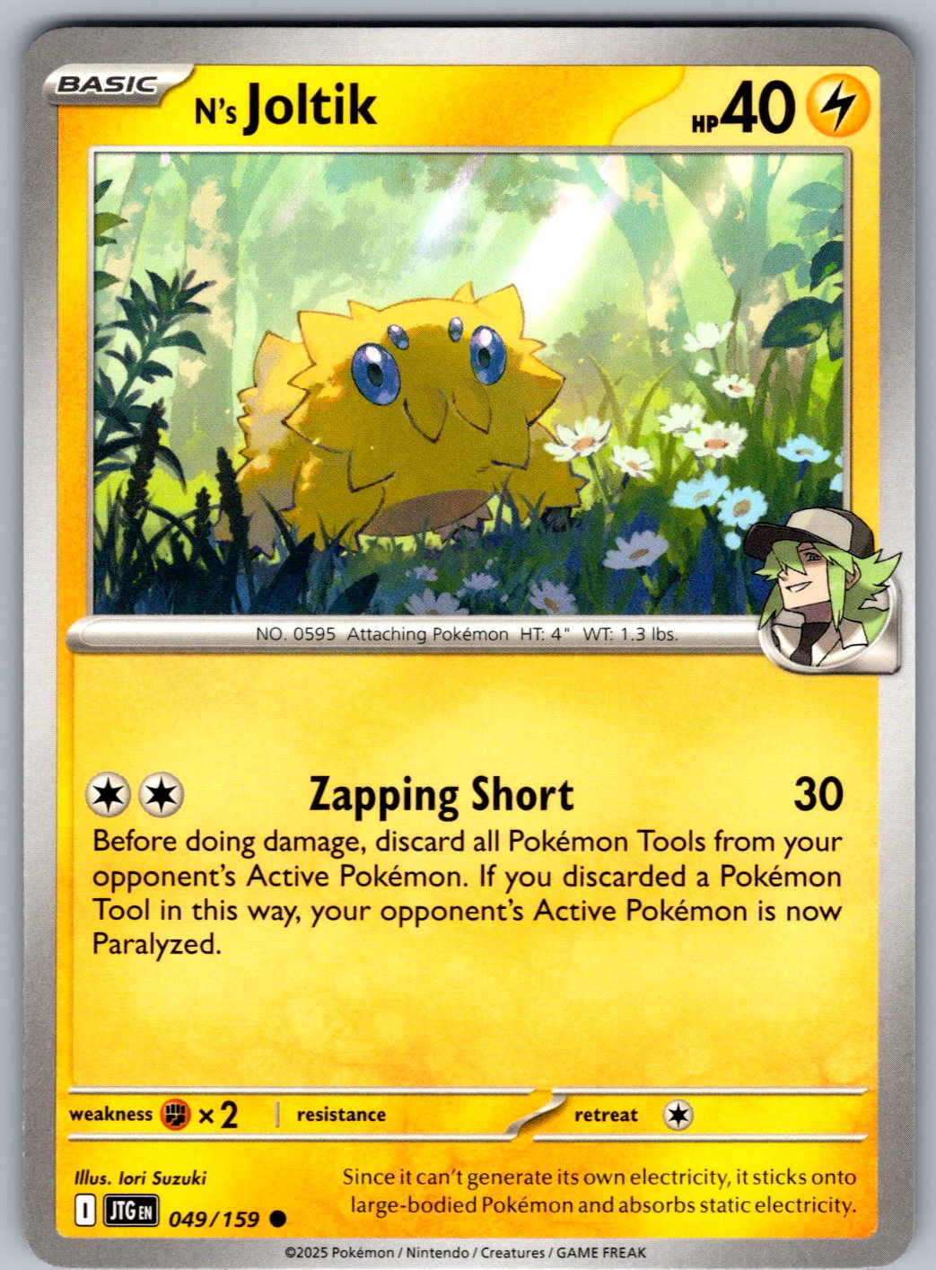 N's Joltik 049/159 Journey Together Pokemon