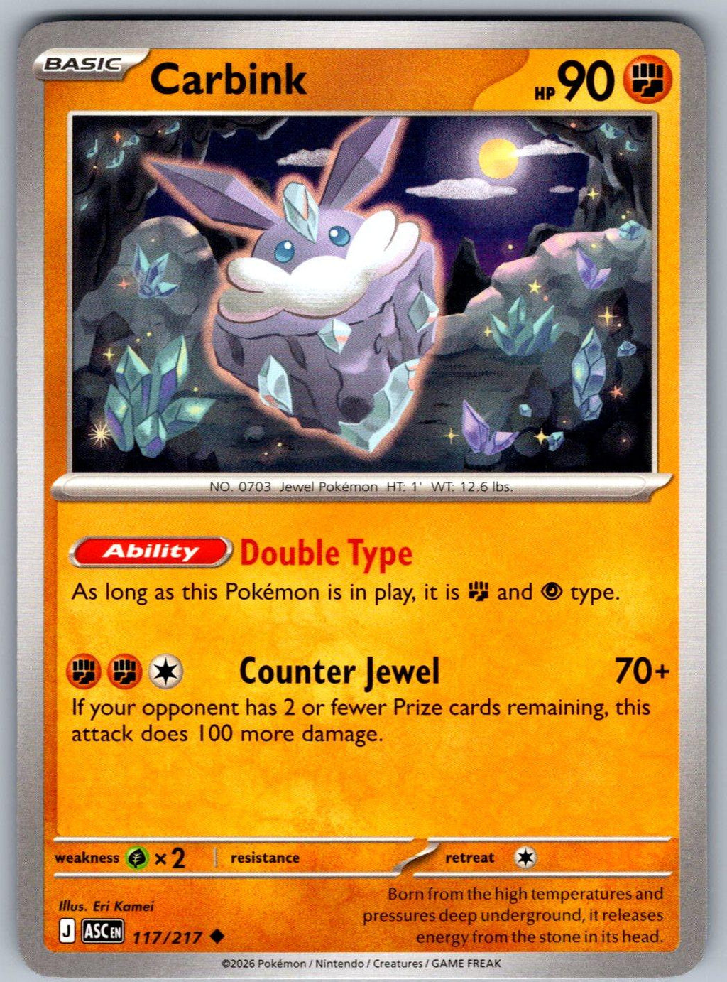 Carbink 117/217 Ascended Heroes Pokemon
