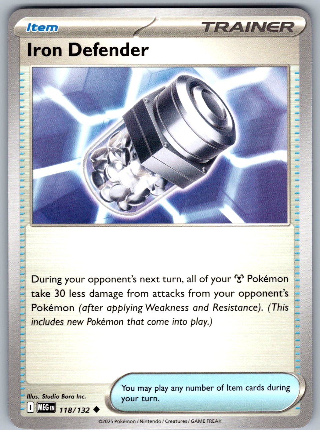 Iron Defender 118/132 Mega Evolution Pokemon