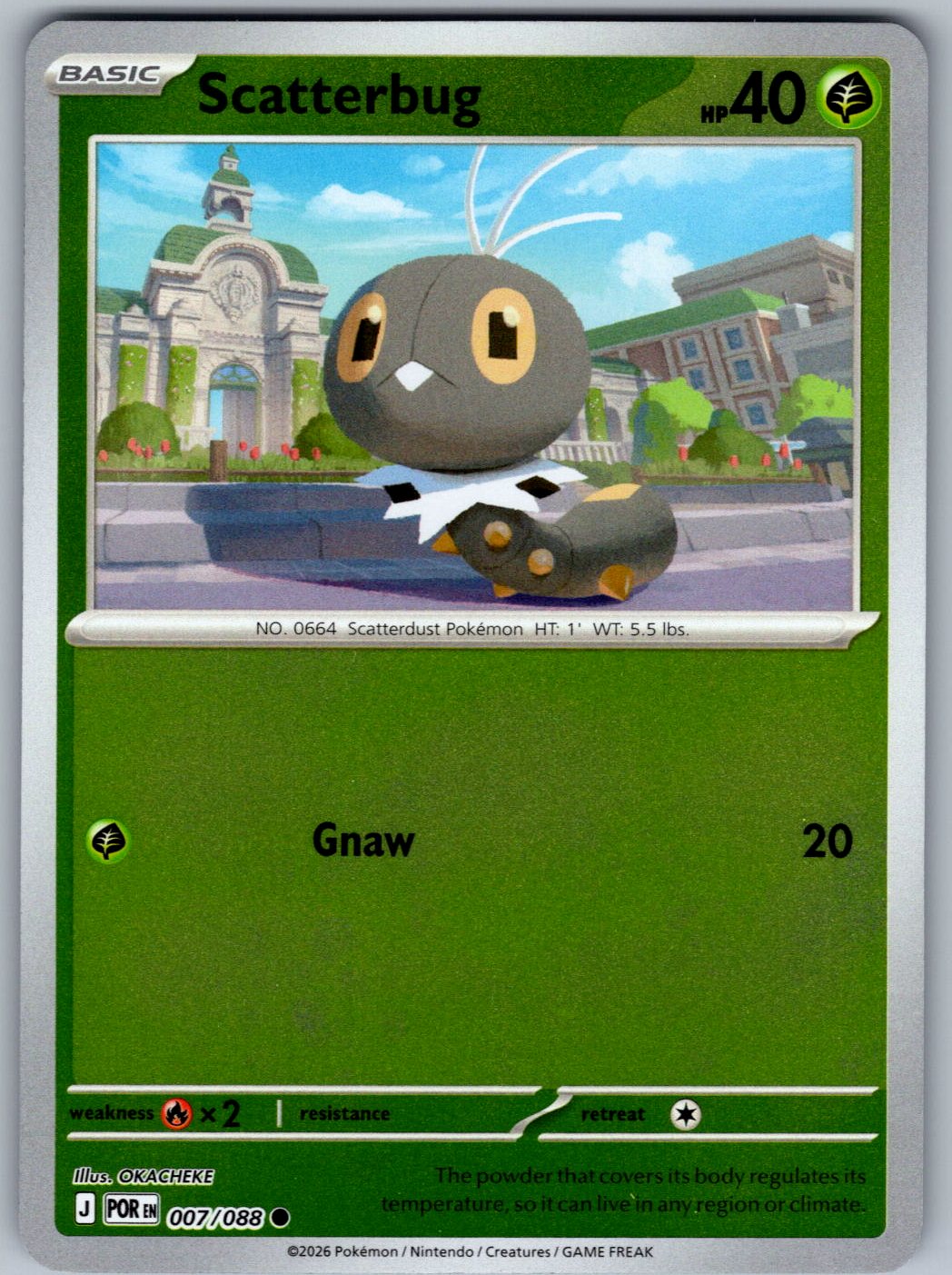 Scatterbug 007/088 Perfect Order Pokemon Reverse Holo