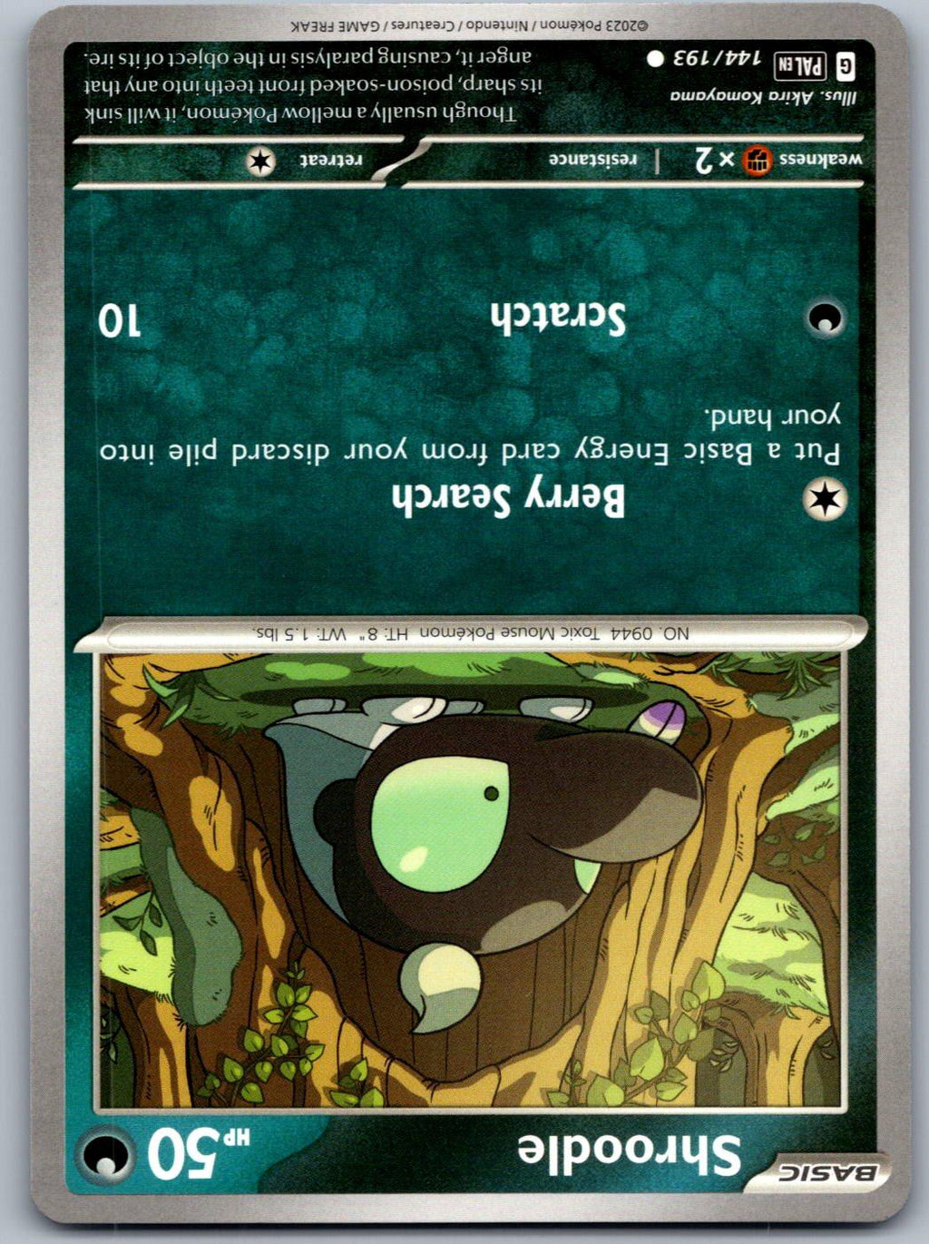 Shroodle 144/193 Paldea Evolved Pokemon