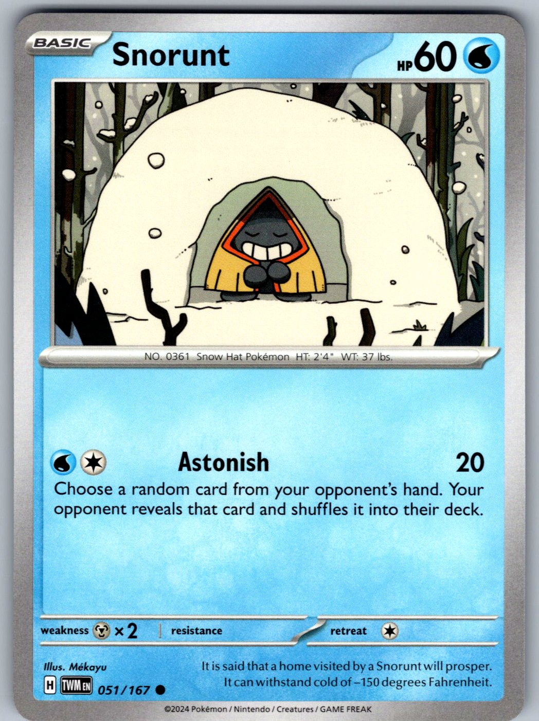 Snorunt 051/167 Twilight Masquerade Pokemon