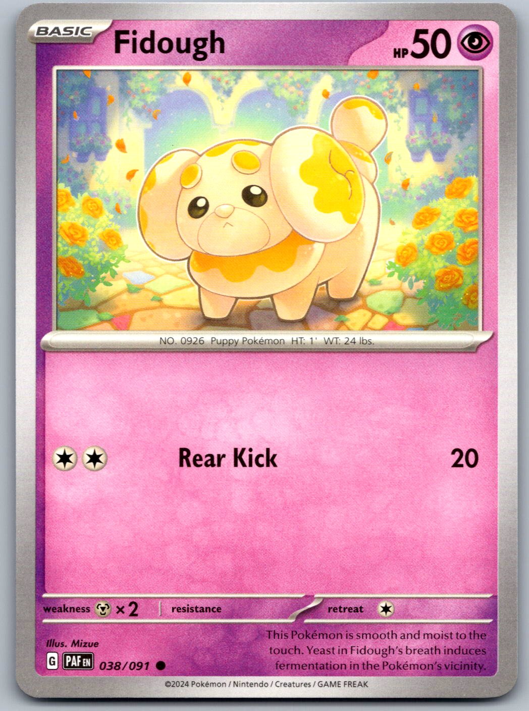 Fidough 038/091 Paldean Fates Pokemon