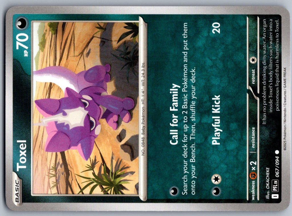 Toxel 067/094 Phantasmal Flames Pokemon