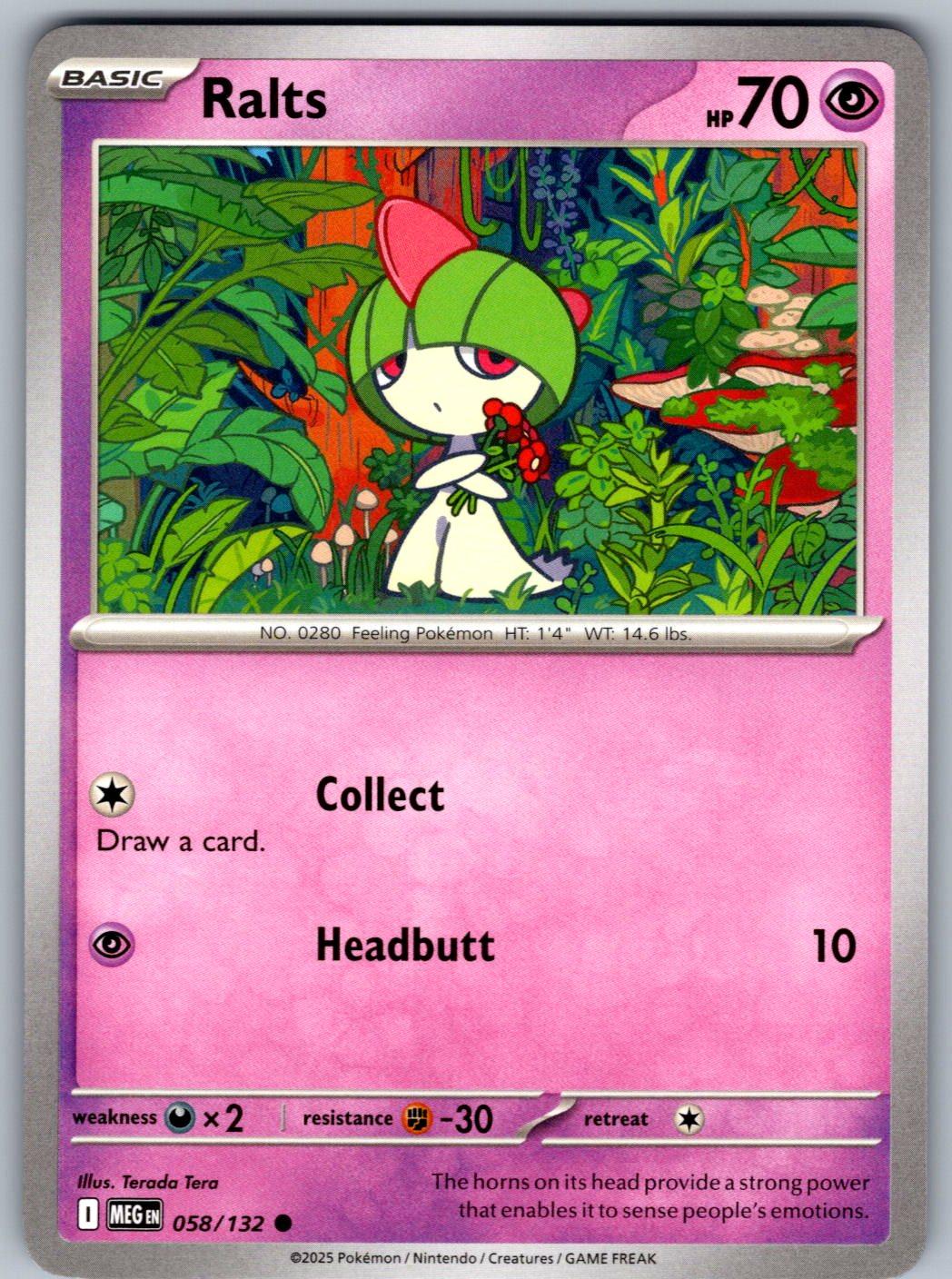 Ralts 058/132 Mega Evolution Pokemon