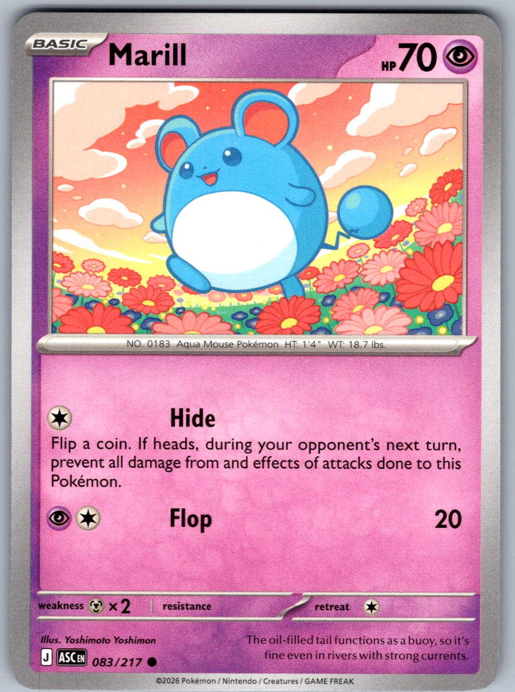 Marill 083/217 Ascended Heroes Pokemon