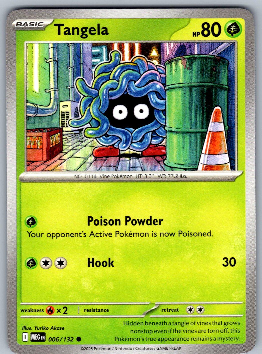 Tangela 006/132 Mega Evolution Pokemon