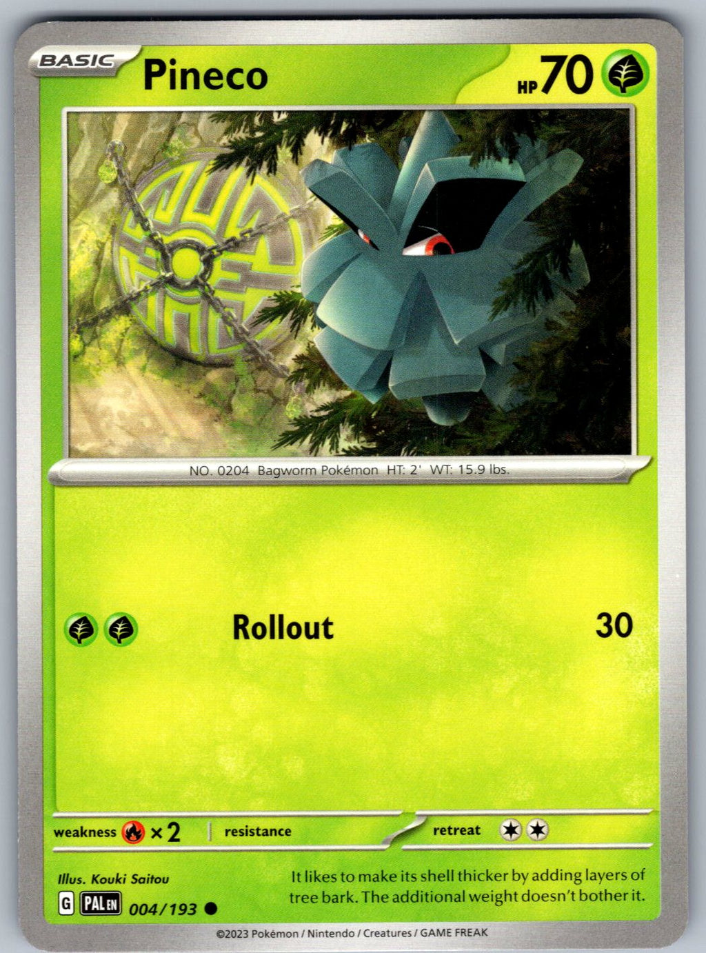 Pineco 004/193 Paldea Evolved Pokemon