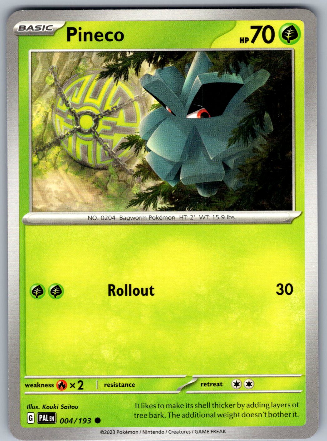 Pineco 004/193 Paldea Evolved Pokemon
