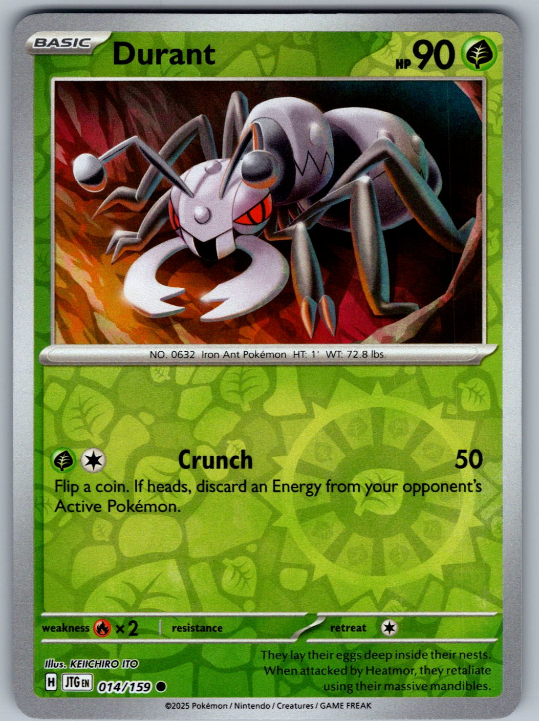 Durant 014/159 Journey Together Pokemon Reverse Holo
