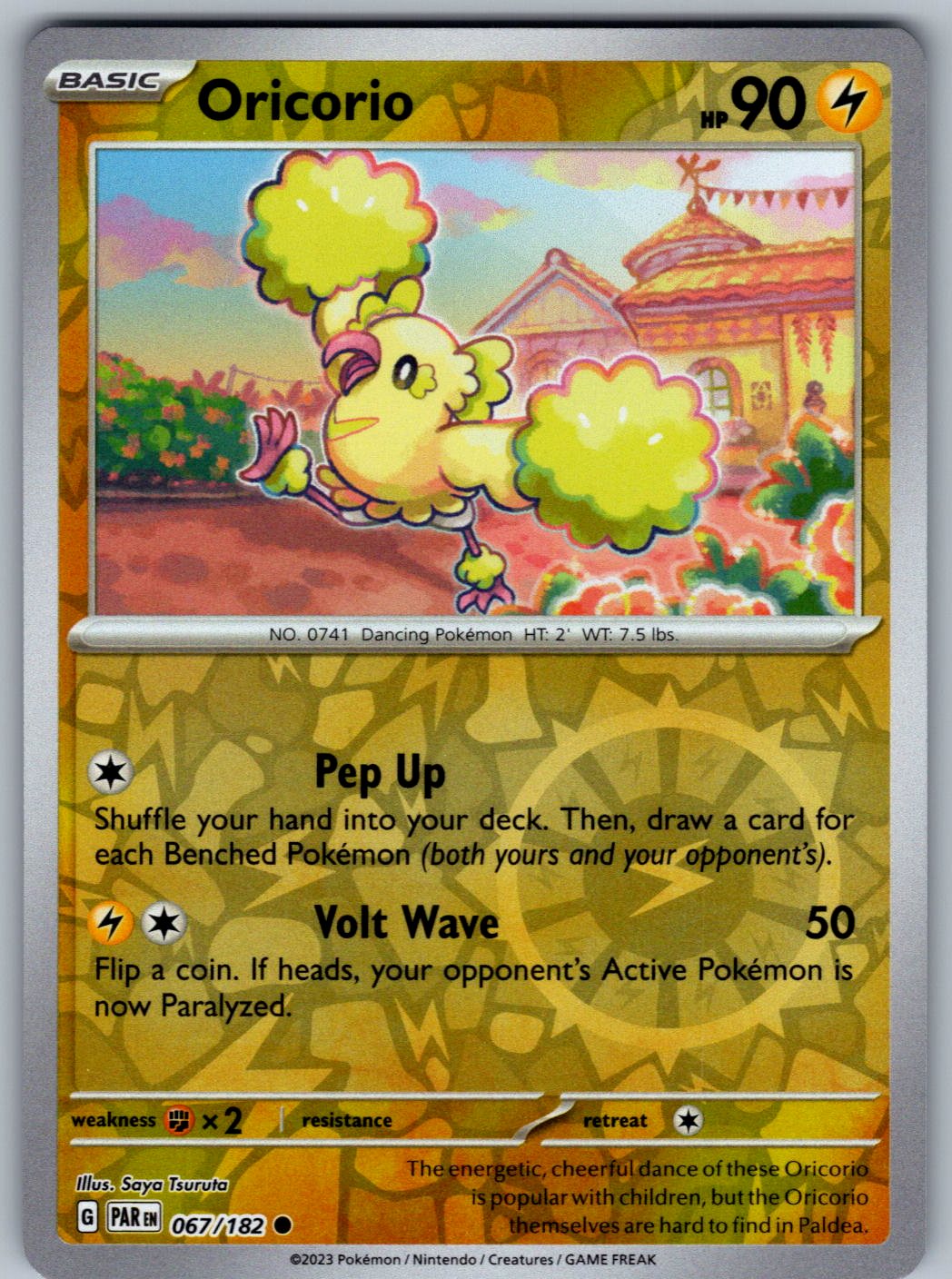 Oricorio 067/182 Paradox Rift Pokemon Reverse Holo