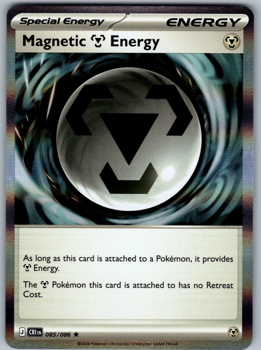 Magnetic M Energy 085/086 Chaos Rising Pokemon Holo