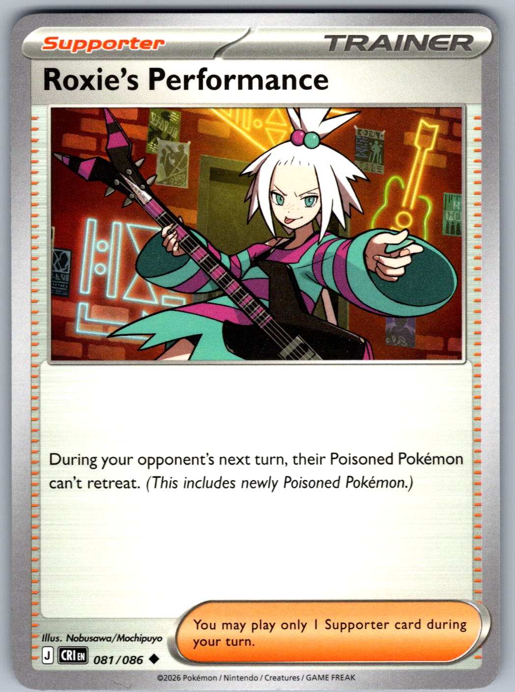 Roxie's Performance 081/086 Chaos Rising Pokemon