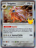 Solgaleo 105/128 ME: 30th Celebration Pokemon Holo