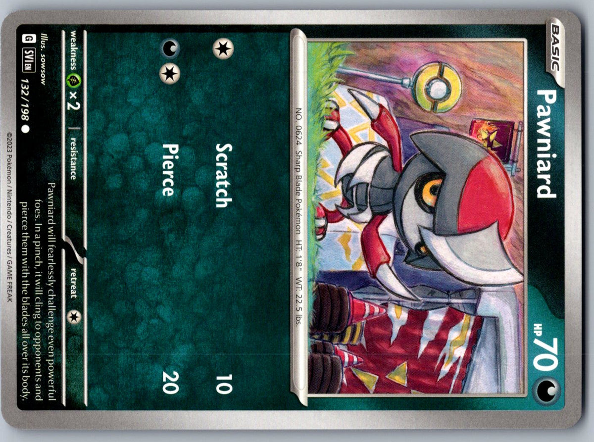 Pawniard 132/198 Scarlet & Violet Pokemon