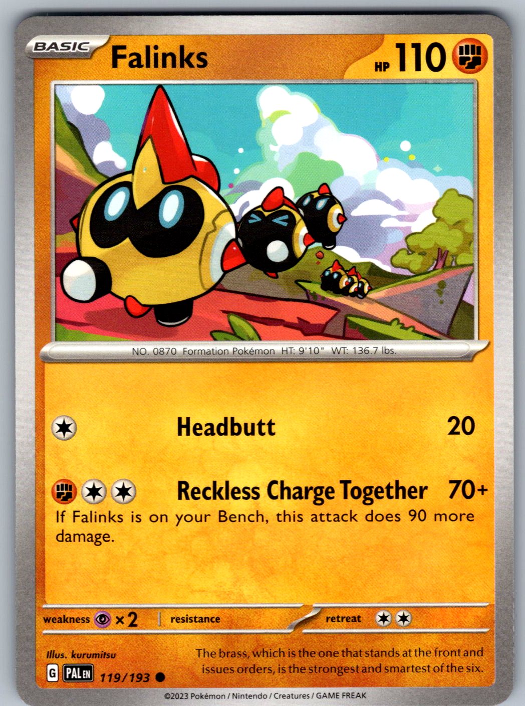 Falinks 119/193 Paldea Evolved Pokemon