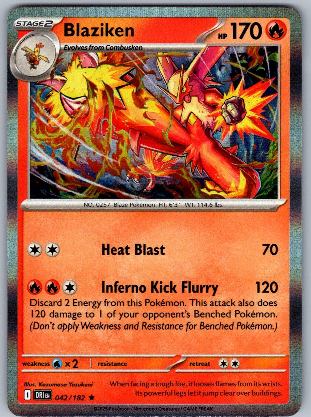 Blaziken 042/182 Destined Rivals Pokemon Holo