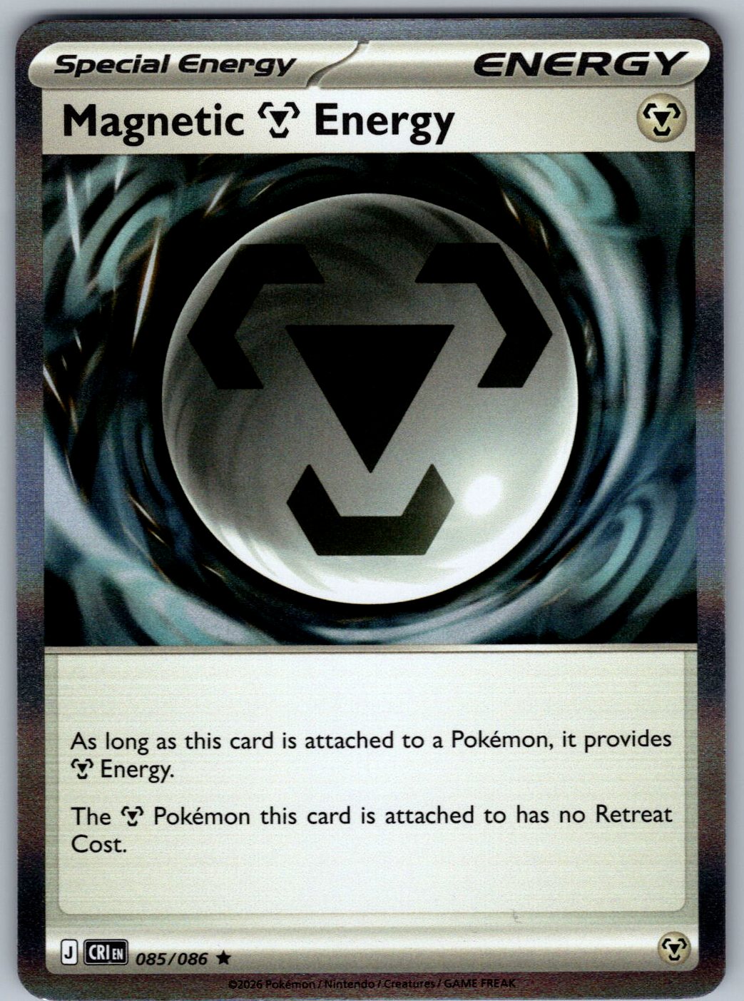 Magnetic M Energy 085/086 Chaos Rising Pokemon Holo