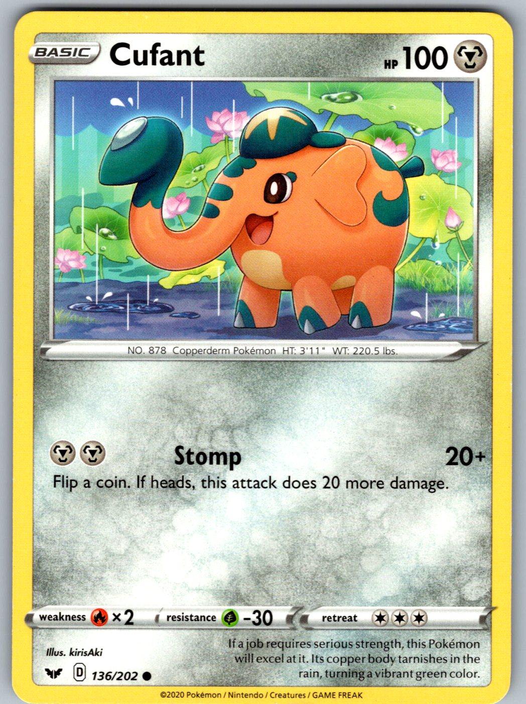Cufant 136/202 Sword & Shield Pokemon