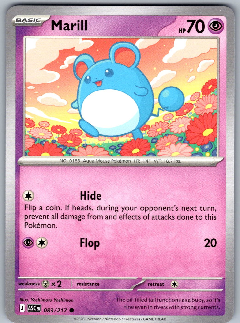 Marill 083/217 Ascended Heroes Pokemon