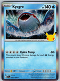 Kyogre 019/128 ME: 30th Celebration Pokemon Holo