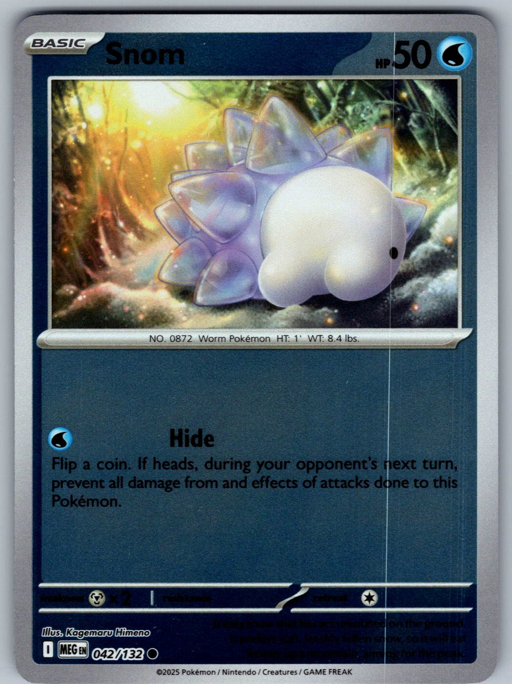 Snom 042/132 Mega Evolution Pokemon Reverse Holo
